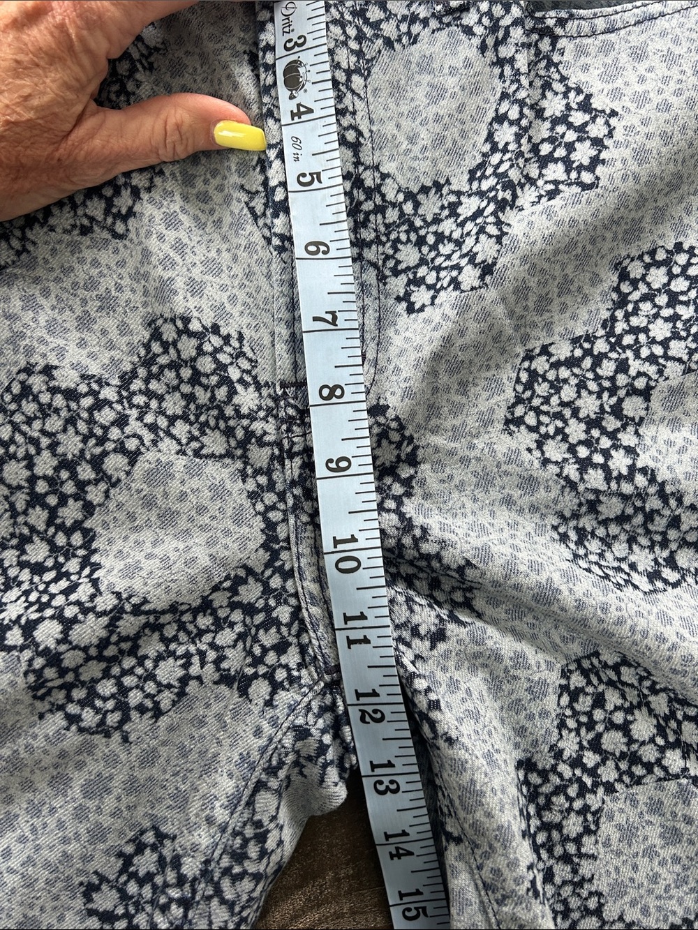 Madewell Light Blue Floral Print Straight Leg Jeans - Picture 7 of 10